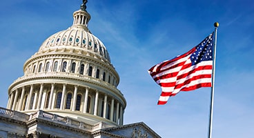 Picture of capital and flag.